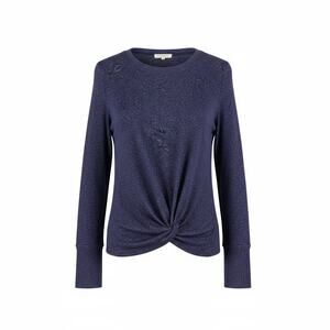 Escape Ruched Front‎ Twist Sweater Purple Women's Size M